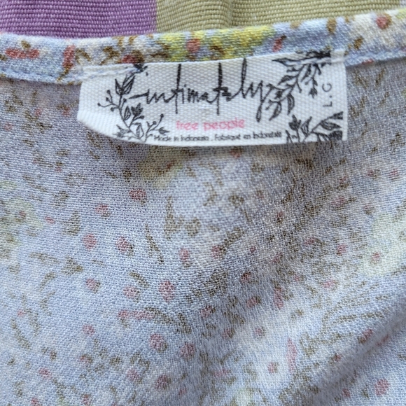 Free People All My Love Wrap Mini Dress, VGUC, Size L - Picture 8 of 8